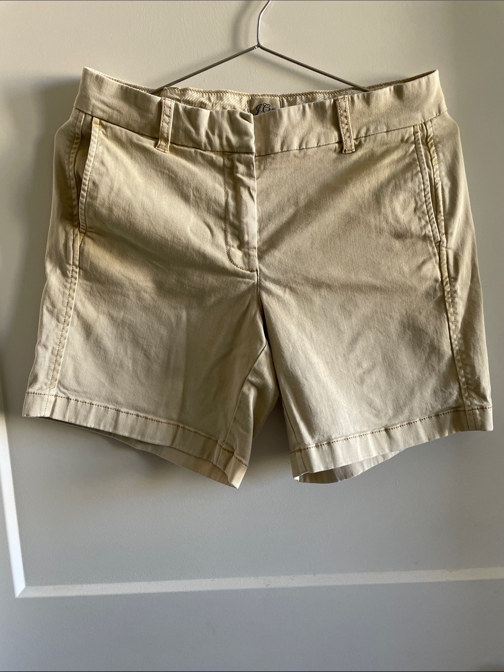 J. Crew Light Beige Classic Bermuda Shorts